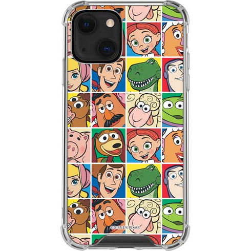 Disney Toy Story Characters Collage faces iPhone 14 Plus Clear Case