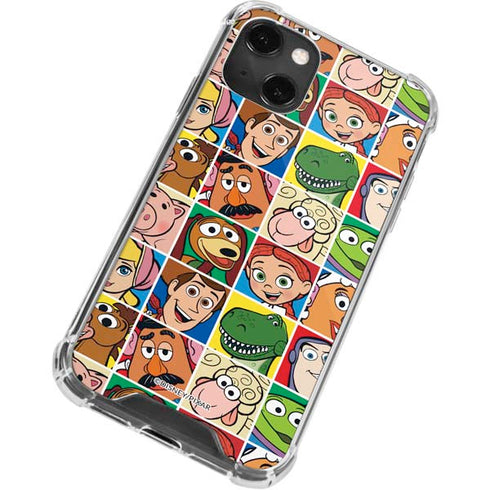 Disney Toy Story Characters Collage faces iPhone 14 Plus Clear Case