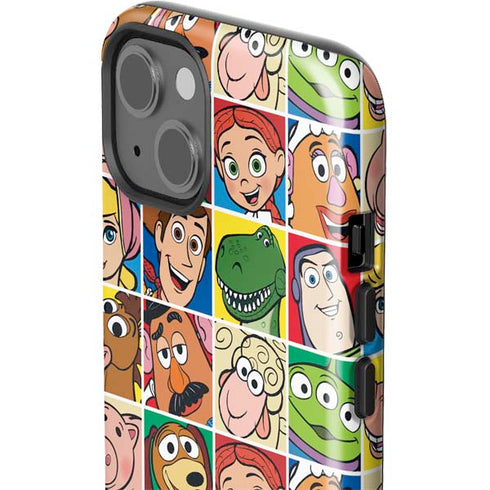 Disney Toy Story Characters Collage faces iPhone 15 Impact Case