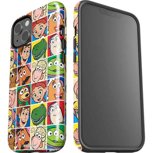Disney Toy Story Characters Collage faces iPhone 15 Impact Case