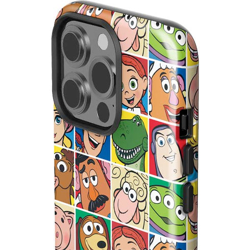 Disney Toy Story Characters Collage faces iPhone 15 Pro Impact Case
