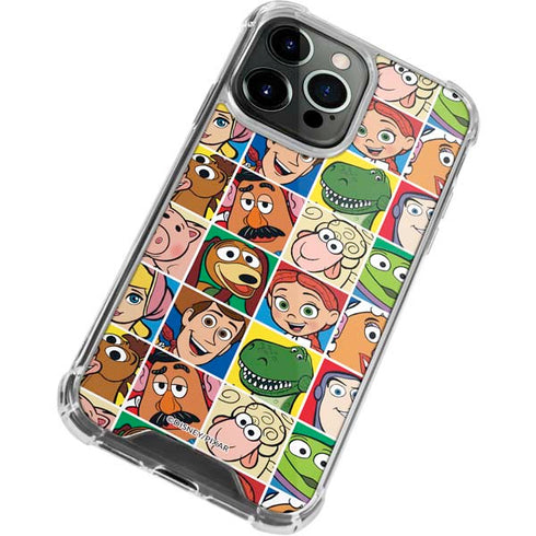 Disney Toy Story Characters Collage faces iPhone 15 Pro Max Clear Case