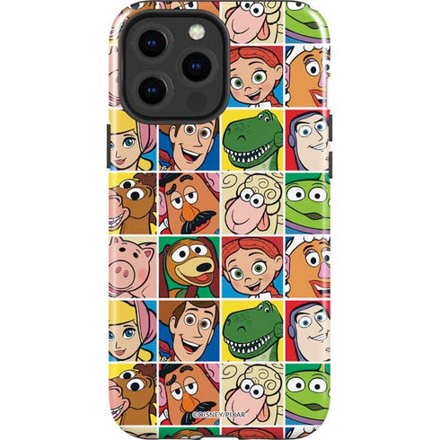 Disney Toy Story Characters Collage faces iPhone 15 Pro Max Impact Case