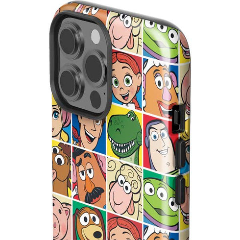 Disney Toy Story Characters Collage faces iPhone 15 Pro Max Impact Case