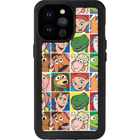 Disney Toy Story Characters Collage faces iPhone 14 Pro Max Waterproof Case