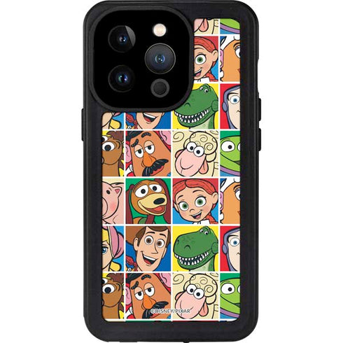 Disney Toy Story Characters Collage faces iPhone 14 Pro Waterproof Case