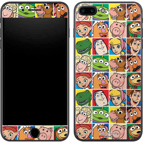 Disney Toy Story Characters Collage faces iPhone 8 Plus Skin