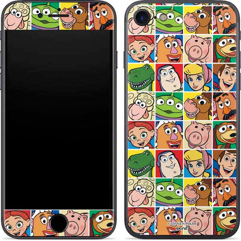 Disney Toy Story Characters Collage faces iPhone 8 Skin