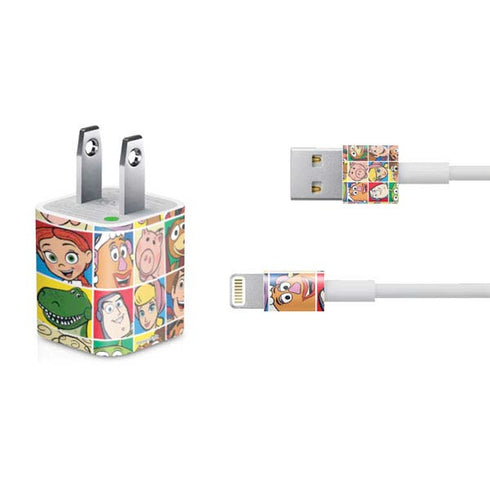 Disney Toy Story Characters Collage faces iPhone Charger (5W USB) Skin