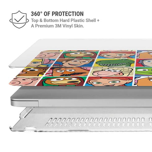 Disney Toy Story Characters Collage faces MacBook Air 15in (2023-2025) Case plus Skin