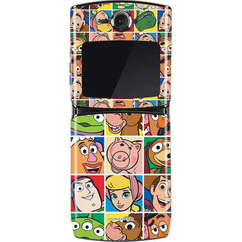 Disney Toy Story Characters Collage faces Motorola RAZR Skin