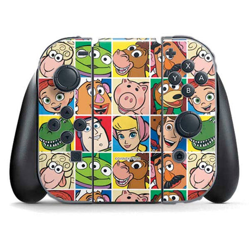 Disney Toy Story Characters Collage faces Nintendo Switch (2017-2021) Joy-Con Controller Skin
