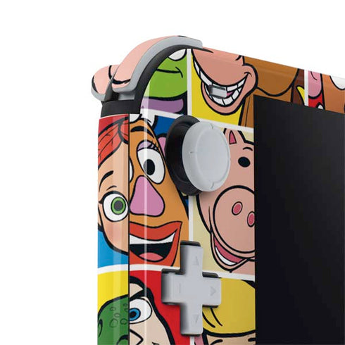 Disney Toy Story Characters Collage faces Nintendo Switch Lite Skin