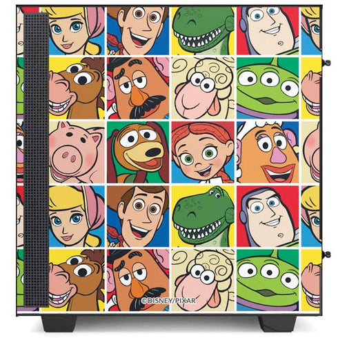 Disney Toy Story Characters Collage faces NZXT H510 Compact ATX Mid-Tower Case Skin
