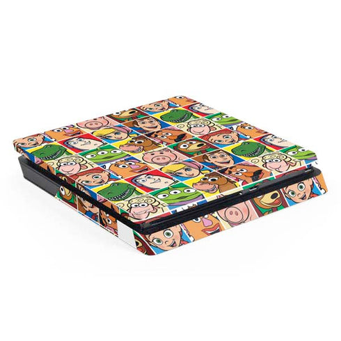 Disney Toy Story Characters Collage faces PS4 Slim Skin