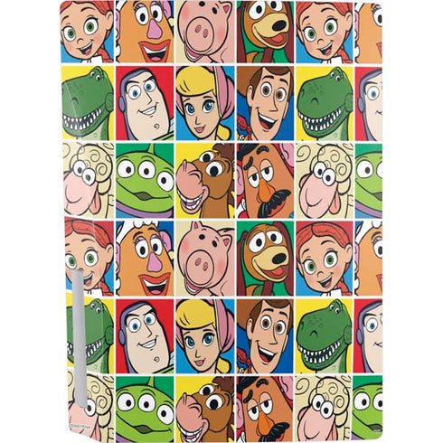 Disney Toy Story Characters Collage faces PS5 Console Skin