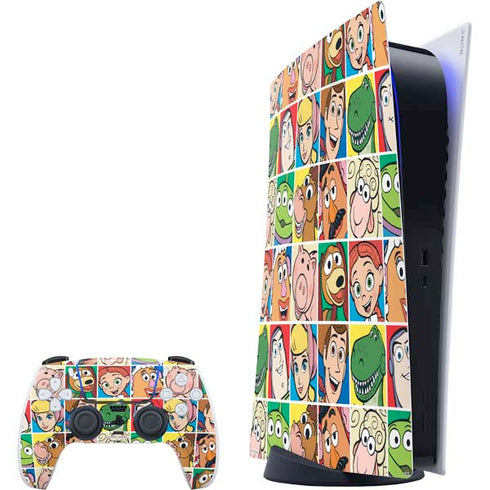 Disney Toy Story Characters Collage faces PS5 Digital Edition Bundle Skin