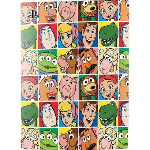 Disney Toy Story Characters Collage faces PS5 Digital Edition Console Skin
