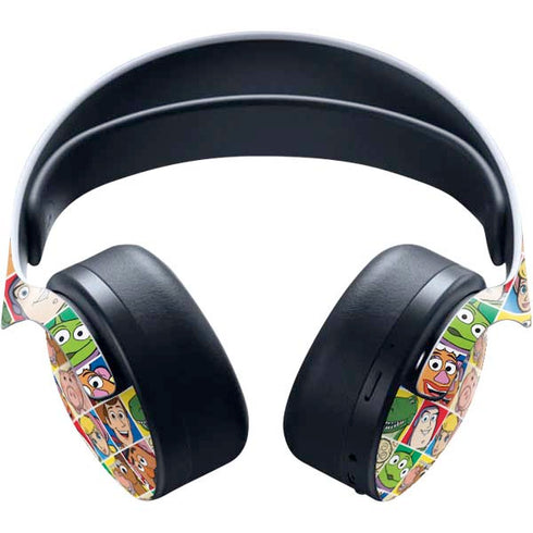 Disney Toy Story Characters Collage faces PULSE 3D Wireless Headset for PS5 Skin