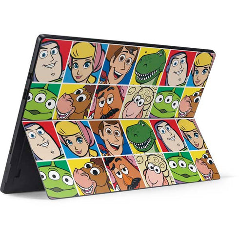 Disney Toy Story Characters Collage faces Surface Pro 7 Skin