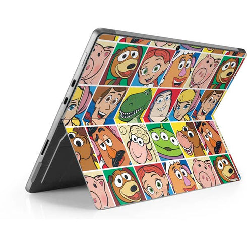 Disney Toy Story Characters Collage faces Surface Pro 8 Skin