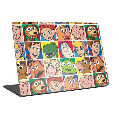 Disney Toy Story Characters Collage faces Universal Laptop 12in (9.8 x 6.8in) Skin