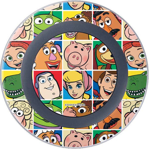 Disney Toy Story Characters Collage faces Wireless Charger Skin