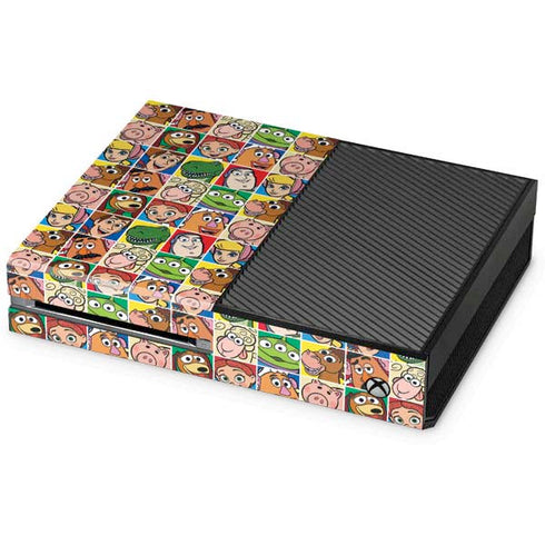 Disney Toy Story Characters Collage faces Xbox One Console Skin