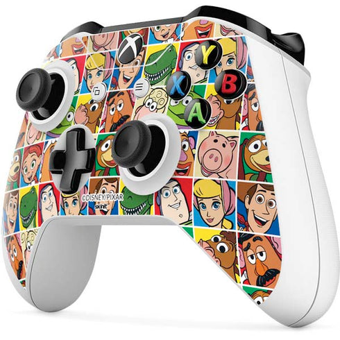 Disney Toy Story Characters Collage faces Xbox One S Controller Skin