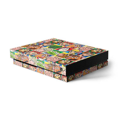 Disney Toy Story Characters Collage faces Xbox One X Console Skin