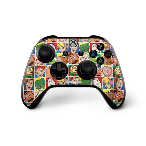 Disney Toy Story Characters Collage faces Xbox One X Controller Skin