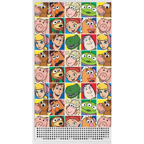 Disney Toy Story Characters Collage faces Xbox Series S Console Skin