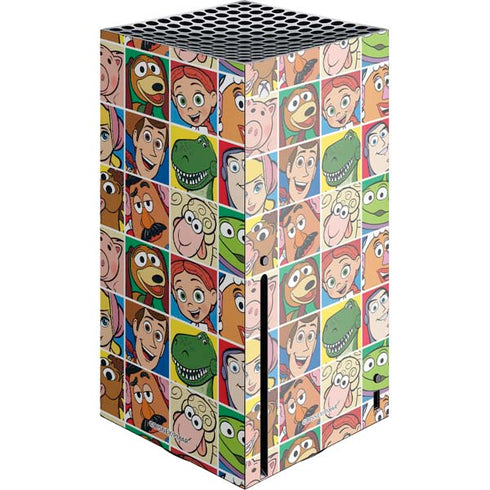 Disney Toy Story Characters Collage faces Xbox Series X Console Skin