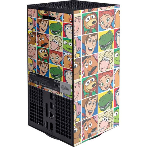 Disney Toy Story Characters Collage faces Xbox Series X Console Skin