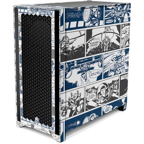 Disney Toy Story Comic Strip Corsair 4000D Tempered Glass Mid-Tower ATX Case Skin