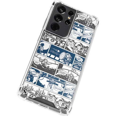 Disney Toy Story Comic Strip Galaxy S21 Ultra 5G Clear Case