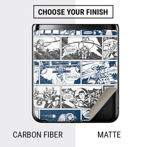 Disney Toy Story Comic Strip Galaxy Z Flip Skin