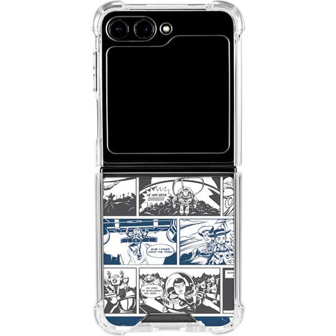 Disney Toy Story Comic Strip Galaxy Z Flip5 5G Clear Case