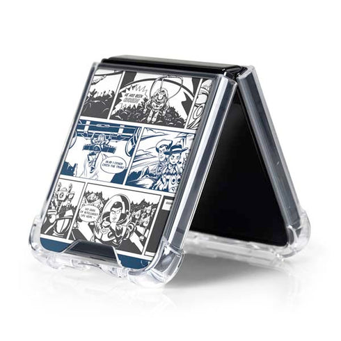 Disney Toy Story Comic Strip Galaxy Z Flip5 5G Clear Case