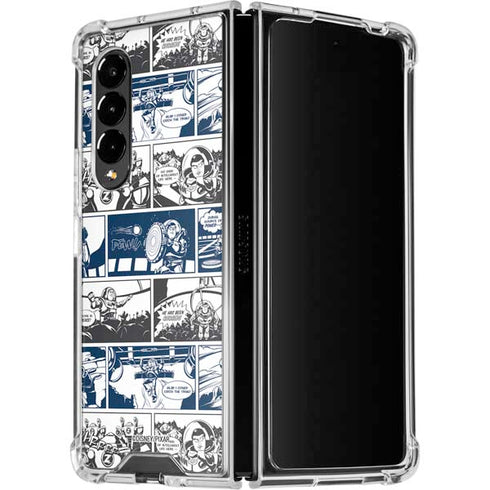 Disney Toy Story Comic Strip Galaxy Z Fold4 5G Clear Case
