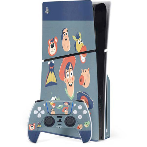 Disney Toy Story Crew PS5 Slim Disk Bundle Skin
