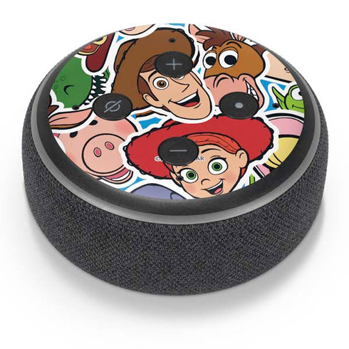 Disney Toy Story Collages Portrait Amazon Echo Dot Skin