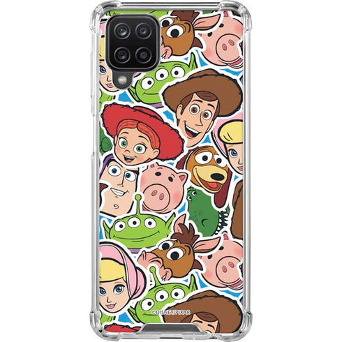 Disney Toy Story Collages Portrait Galaxy A12 Clear Case