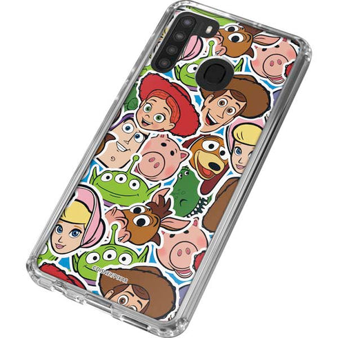 Disney Toy Story Collages Portrait Galaxy A21 Clear Case