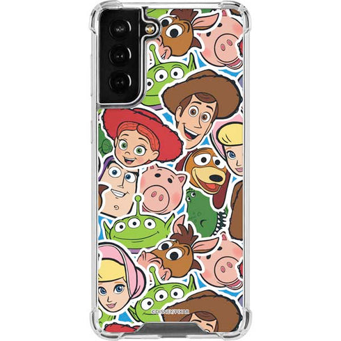 Disney Toy Story Collages Portrait Galaxy S21 FE Clear Case