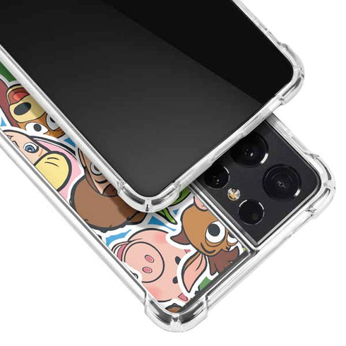 Disney Toy Story Collages Portrait Galaxy S21 Ultra 5G Clear Case