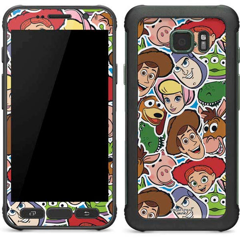 Disney Toy Story Collages Portrait Galaxy S7 Active Skin