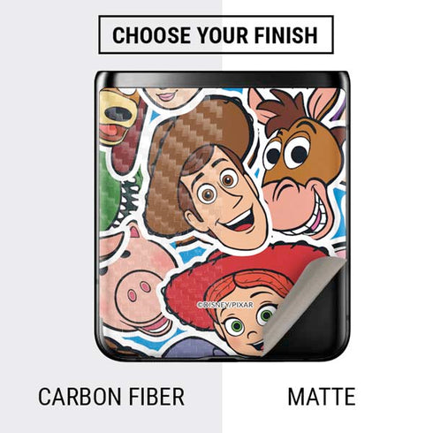 Disney Toy Story Collages Portrait Galaxy Z Flip Skin