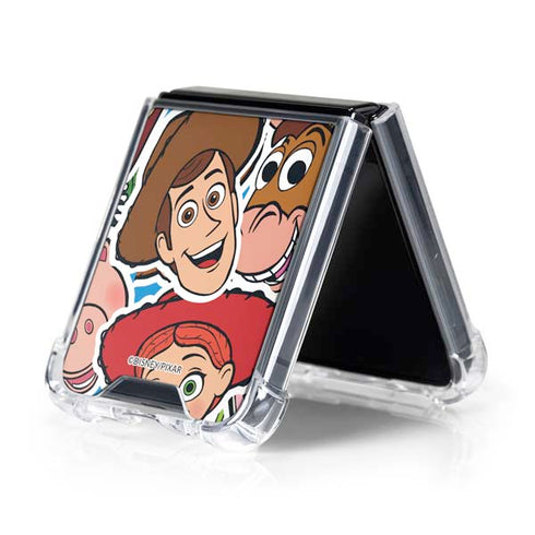 Disney Toy Story Collages Portrait Galaxy Z Flip5 5G Clear Case