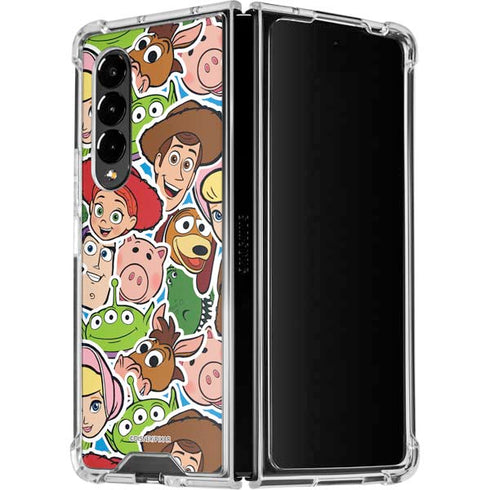 Disney Toy Story Collages Portrait Galaxy Z Fold4 5G Clear Case